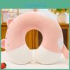 Cuscino per Collo a Forma di U in Memory Foam con Animali dei Cartoni Animati per Riposo in Ufficio Viaggio Morbido Peluche