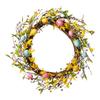 Bohemian Easter Wreath Spring Easter Bunny Wreath Rabbit Decor Wreath Classic Easter Egg Garland For Fireplace Mantel Entrance