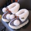 Children's Cotton Slippers Winter Girls Boys Velvet Warm Girls Waterproof Children's Home Shoes Bags and Baby Cotton Shoes