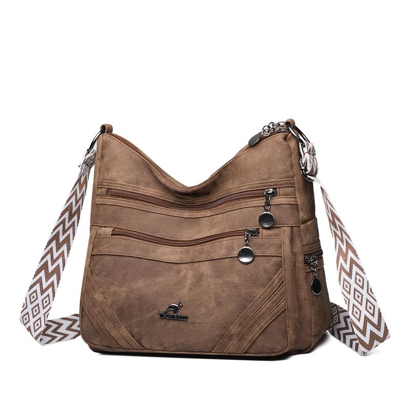 

Женская сумка Модная сумка для мамы Ретро Мягкая кожа Большая вместимость Сумка через плечо коричневый