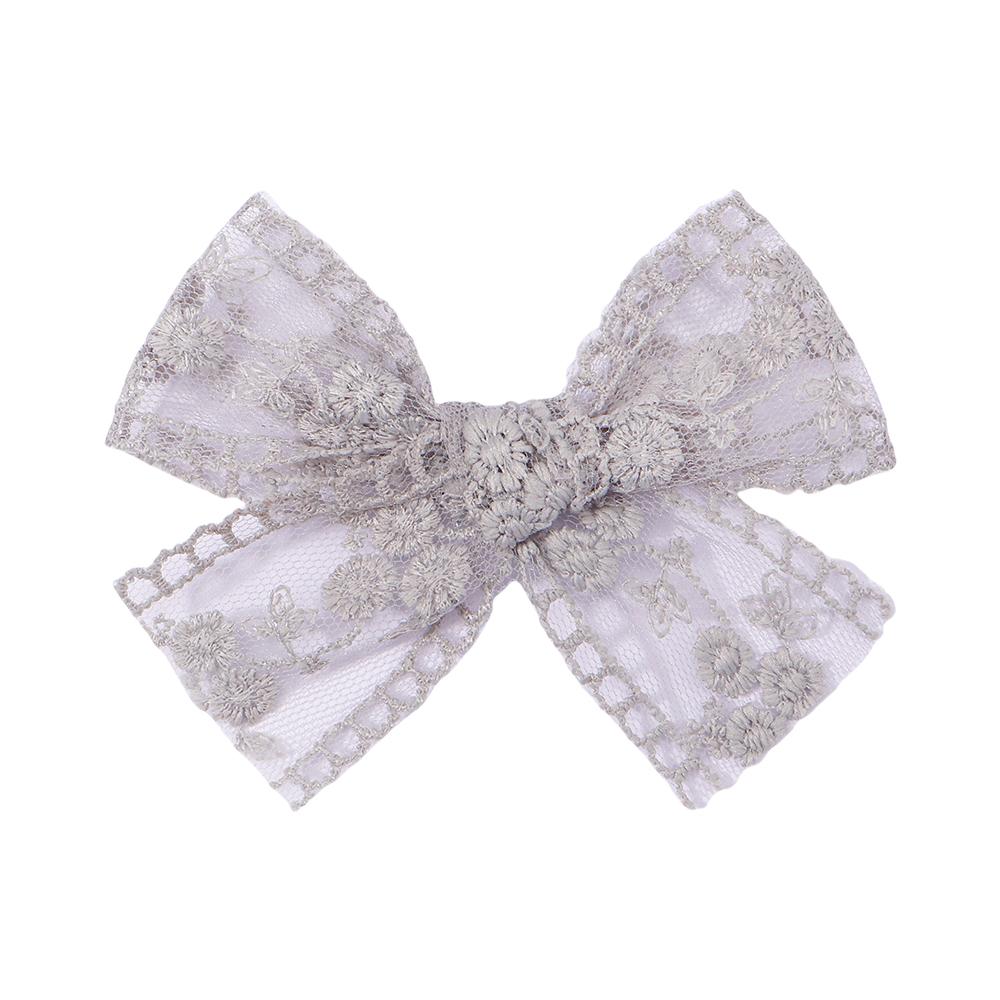 2Pcs/Set Cute Solid Lace Cutout Bowknot Hair Clips for Baby Girls Handmade Bows Hairpin Barrettes Headwear Kids Hair Accessories