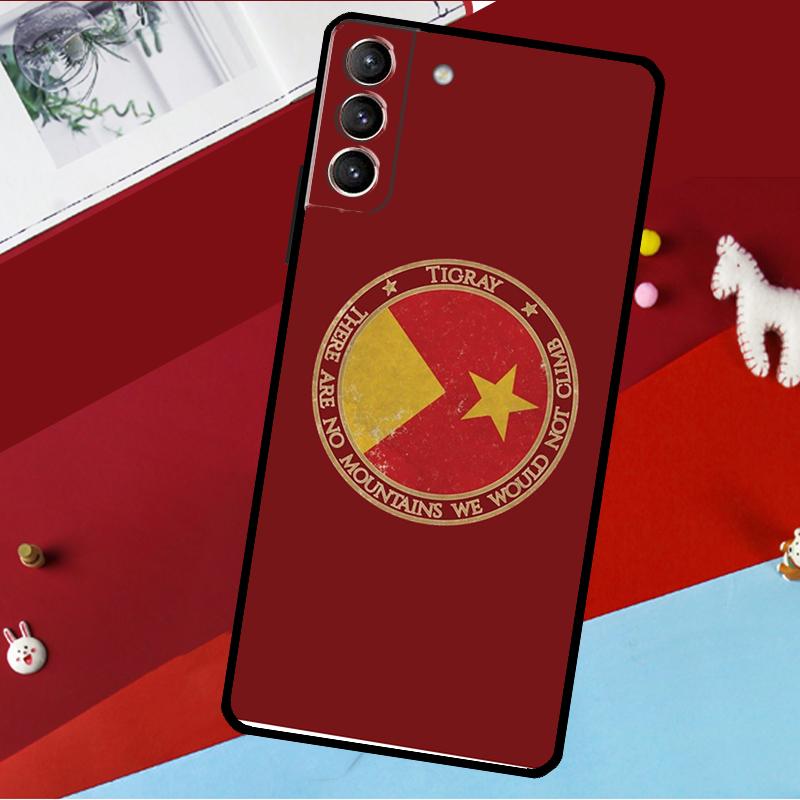 Tigray Flag Funda For Samsung Galaxy S26 Ultra S24 S22 S23 S25 Plus S20 S21 FE S9 S10 S25 FE Phone Case
