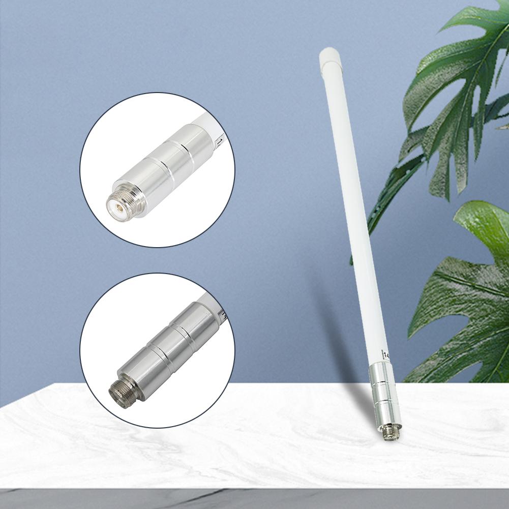 Rundstrahl-Außenantenne Wasserdichte Außen-Rundstrahl-Glasfaser-Basisantenne 144/430 MHz Glasfaserantenne