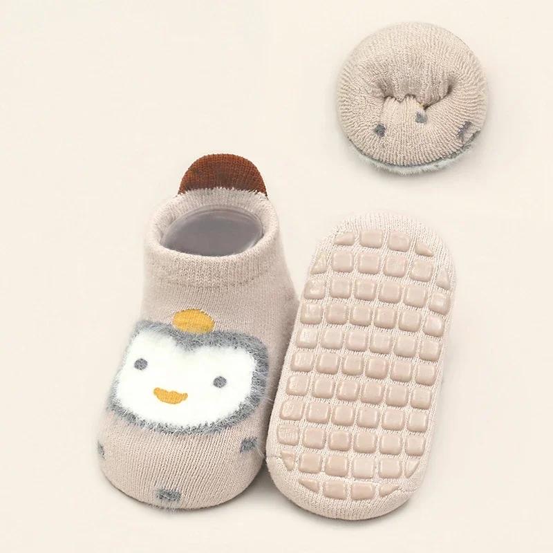 Thicken Baby Kids Thermal Socks Autumn Winter Trampoline Socks Warm Toddler Boy Girls Floor Socks Children Clothing Accessories