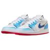 Air Jordan 1 Low SE GS Blauer Farbverlauf Kinder-Sneaker Weiß Game-Royal University-Blau FN8895-141