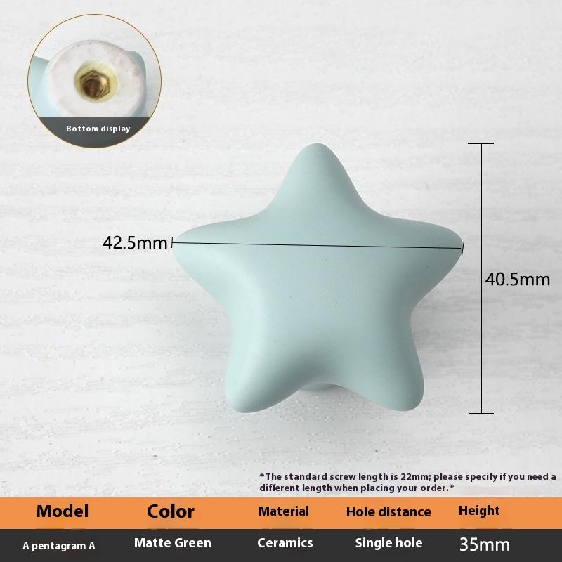 Keramik Schrankgriffe im nordischen Stil für Kinderzimmer, Macaron-farbenfrohe runde Schubladenknöpfe und -griffe, Möbelgriffe für Kinder