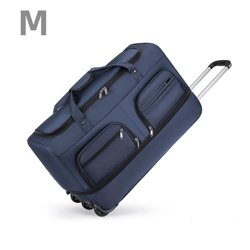 Reisetasche mit erhöhter Kapazität, multifunktionale, zusammenklappbare und erweiterbare Gepäcktasche für College-Studenten, Trolley-Tasche für lange Strecken