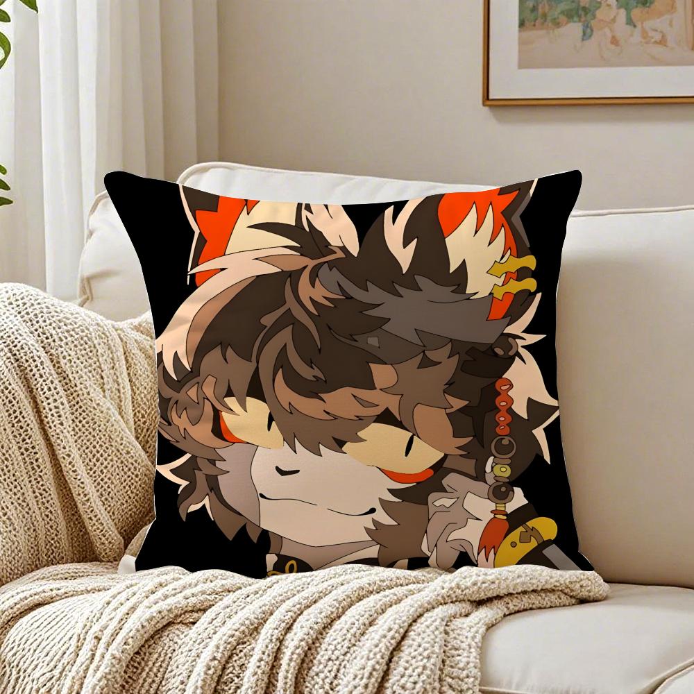 AAak Cushion Cover Linen Pillowcase Soft  for Sofa Bed Home Room Decor