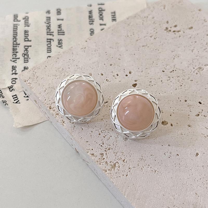 

Овальные серьги винно-красного цвета, элегантные модные женские круглые серьги в стиле ретро, ​​дворец, высокий художественный темперамент, эффектные ювелирные изделия, подарки для вечеринок