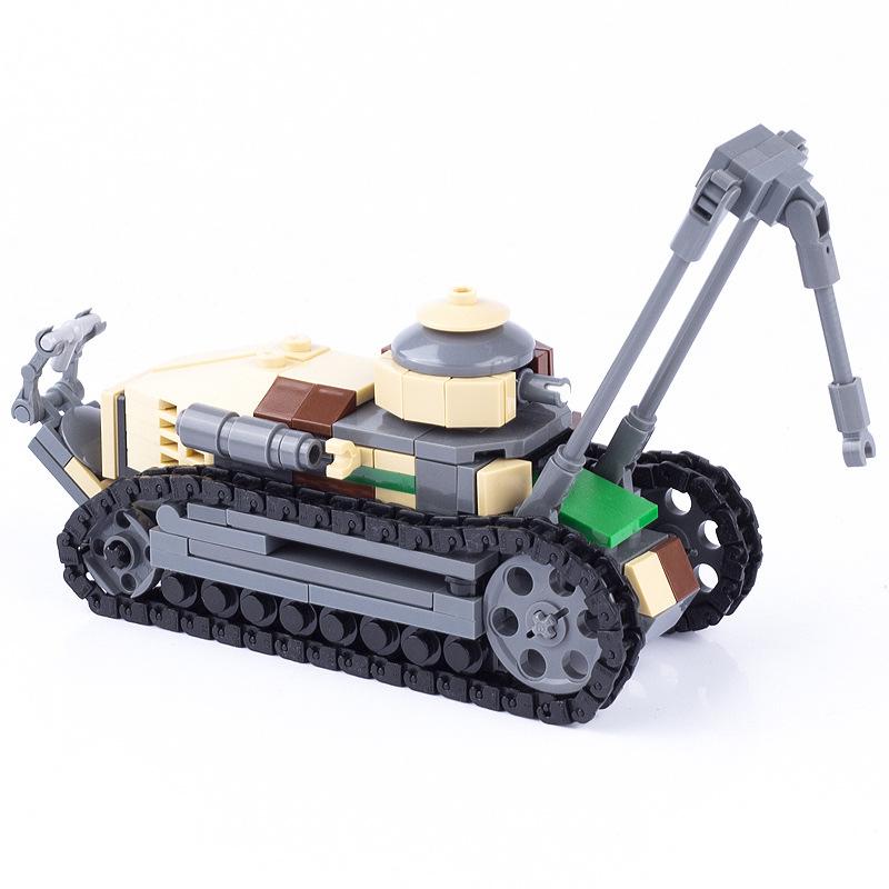 Compatible Military Tank Series Assembled Model Boys Educational Light Children'S Building Block Toy Gift