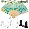 1/2pcs Acrylic Fan Display Stands Foldable Fan Stand Holder Space-Saving Desk Organizer For Japanese & Chinese Hand Fans