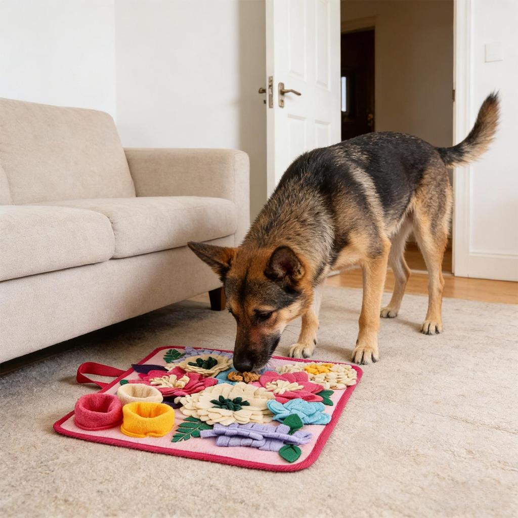 Snuffle Mat For Puppies Folding Non-Slip Interactive Feeder Lick Pad Puppy Snuffle Mat For Training Feeding Licking Sniffing