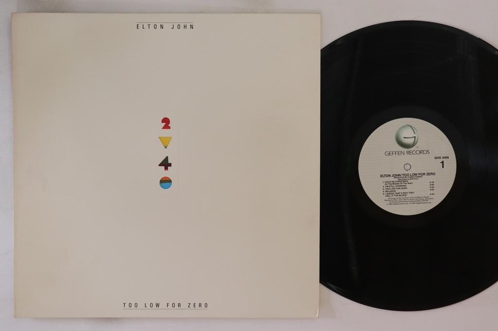 LP Record ELTON JOHN - Too Low For Zero GHS4006 GEFFEN 1983 US Rock Used