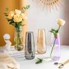 1 Simple Solid Color Glass Vase, Spring and Summer Home Decoration, St. Patrick's Day Easter Decoration