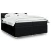 VidaXL Bed Slat Base with Mattress Black 200x200 Cm Fabric 3287572