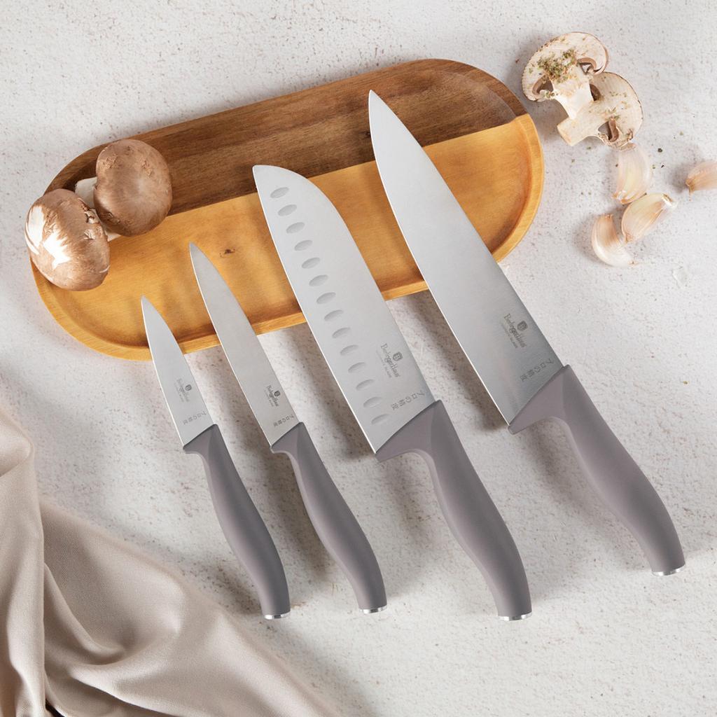 Set Of 4 Kitchen Knives Berlinger Haus Bh-2960 Taupe