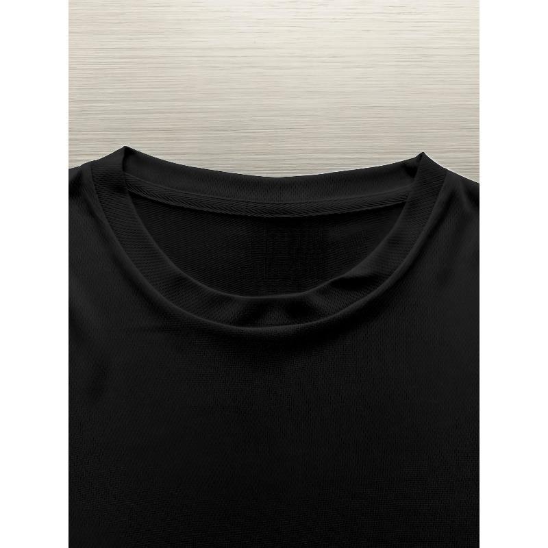 European sizes Men's Casual Short Sleeve T-Shirt -Print Breathable Regular Fit Crew Neck Design, Suitable for Summer Outdoor Sports and Casual Attire