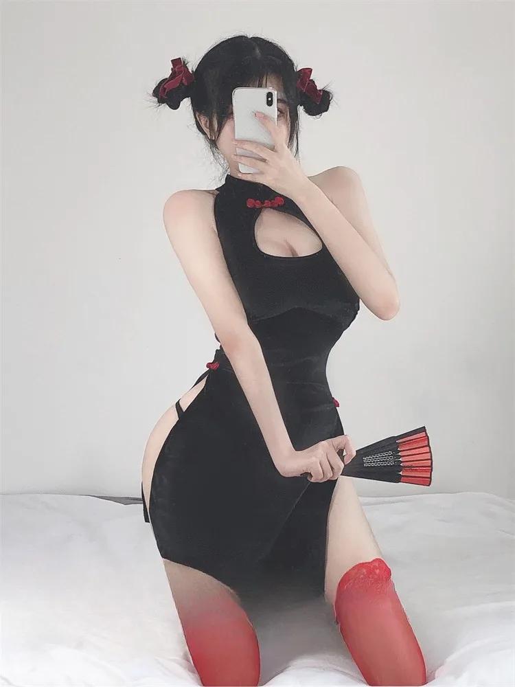 Sexy Dessous Schulmädchen Japanischer Stil Neujahr Babydoll Frauen Sexkostüme Erotisches Sexy Kleid Kurzer Mini Weißer Rock Unterwäsche