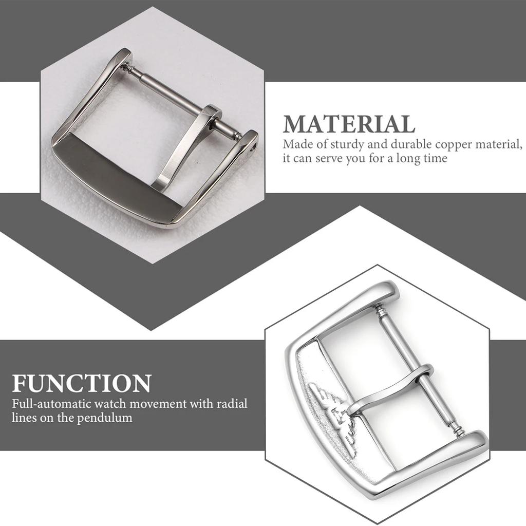 12mm 14mm 16mm 18mm Stainless Steel Watch Buckle Watch Clasp Adapted To L2L4 Jialan Majestic Luya Buckle Pin Watch Accessories