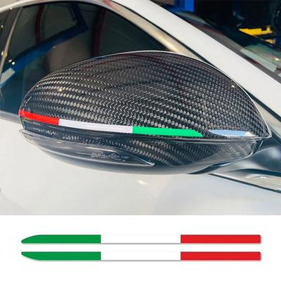 2PCS Car Stickers Self-Adhesive Car Rearview Mirror Reflective Sticker Decorating Waterproof Auto Stripe Stickers For Vehicle