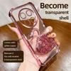 KEYSION Shockproof Plating Phone Case for HONOR X9c 5G Clear TPU Glitter Jewelled Swan kickstand Cover for Huawei Magic7 Lite 5G