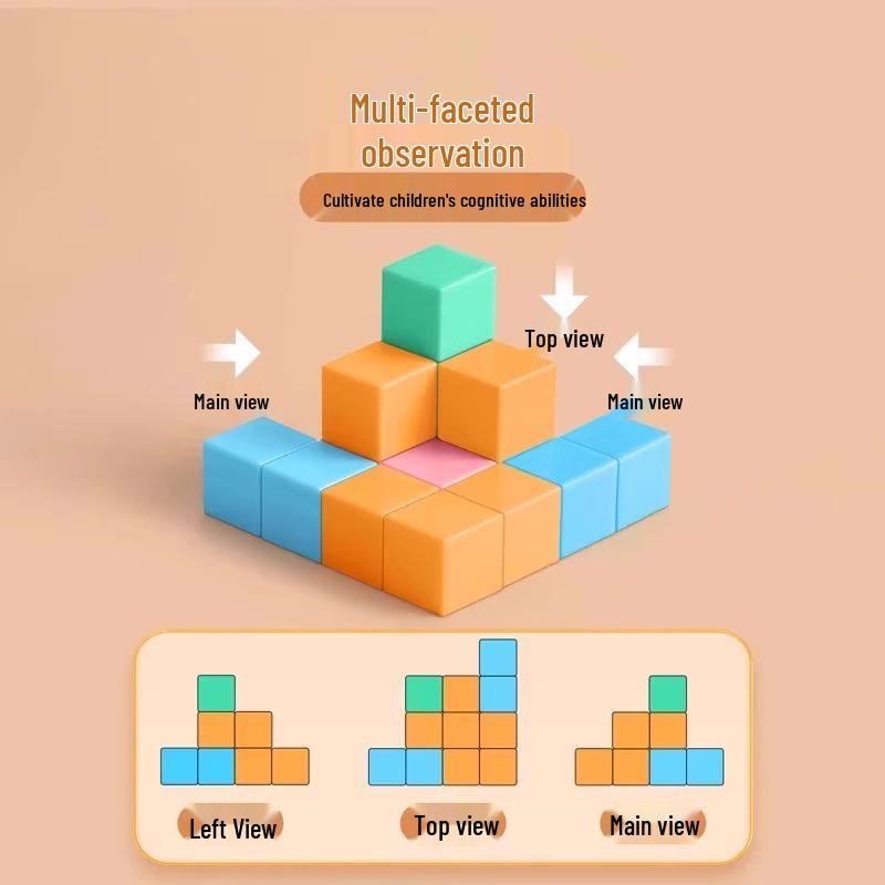 2.5CM Magnetic Cube Blocks for Elementary Math Teaching