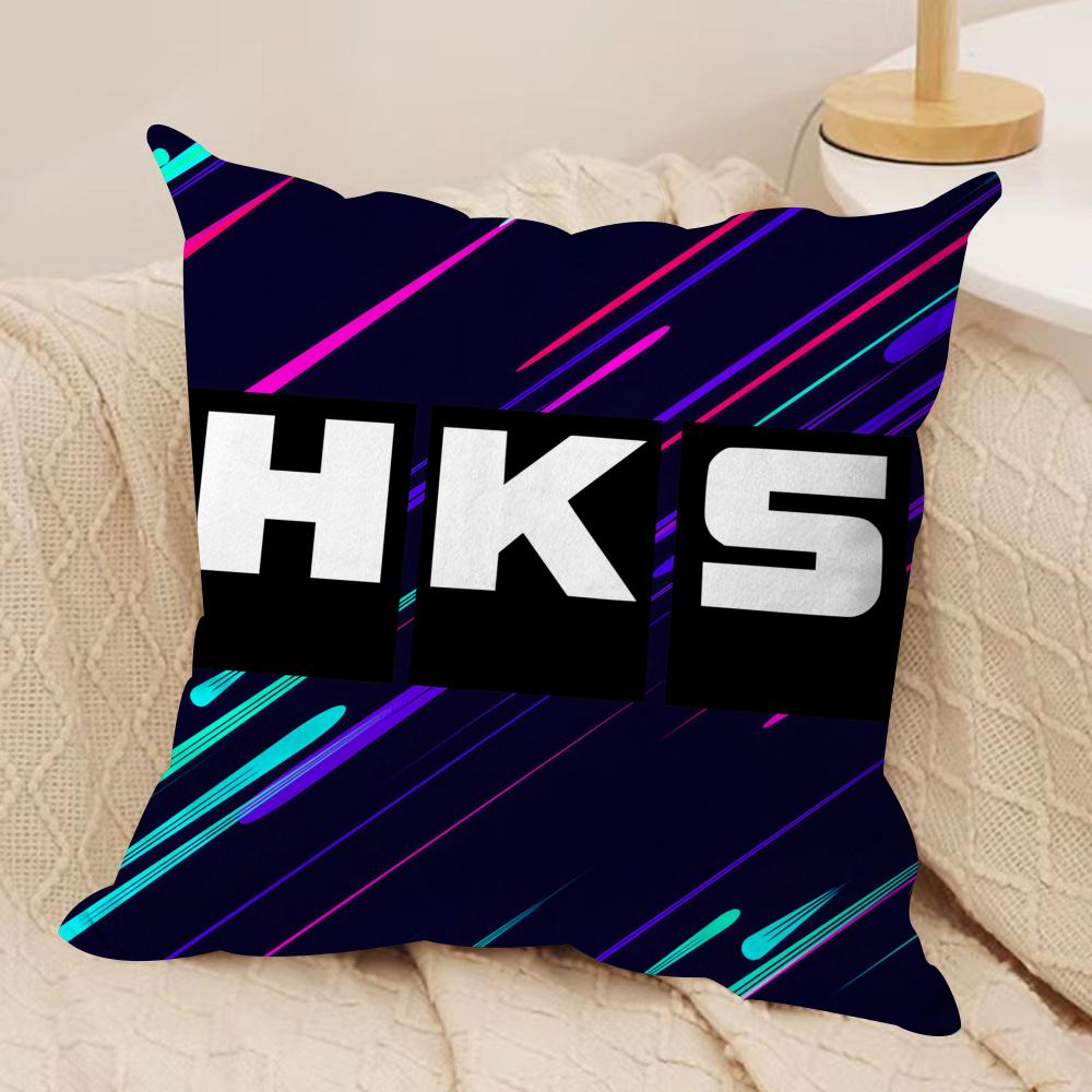 Cool H_Hks Custom Cushion Cover Silky Short Plush Double-Sided Printed Pillow Case For Sofa All Seasons Home Decor Gift