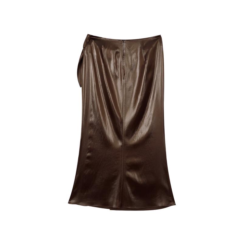 Less 2024 Autumn Slim-Fit Mid-Length Skirt