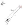 Cherry Blossom Long Handle Stainless Steel Stirring Spoon