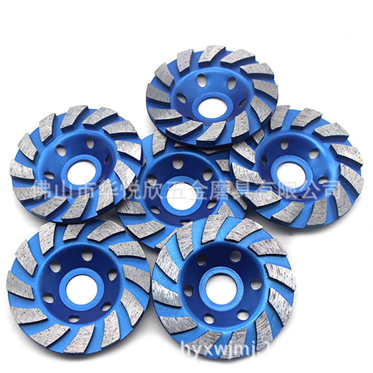 Diamond Bowl Grinding Wheel for Stone, Concrete, Marble - 100mm Disc for Angle Grinders, Polishing, and Flooring.