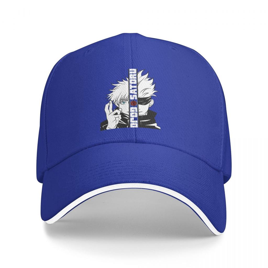 Herren Damen JJK Gojo Satoru Kappe Mode Baseballkappe Polyester Anime Hüte Sonnenhüte Verstellbar Papa Hut Großhandel Neu