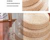 Handmade Round Japanese Straw Tatami Cushion for Meditation, Worship, and Seating.