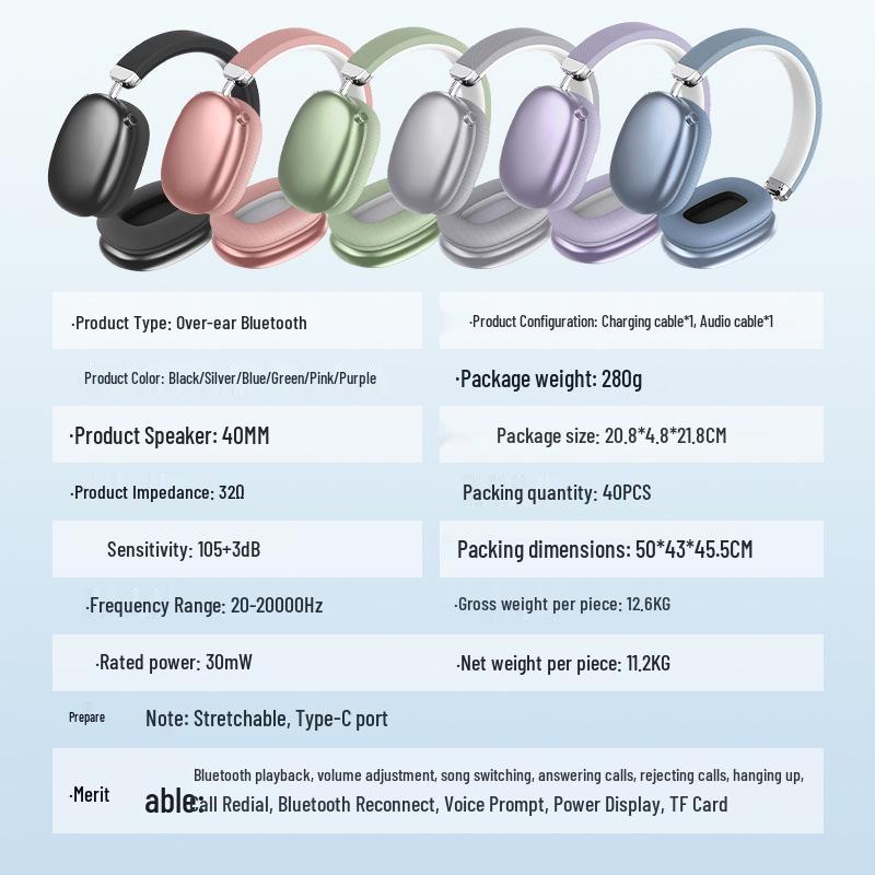 3D Stereo Wireless Gaming Headset: Bluetooth, Mobile-Compatible, Retractable, Multi-Color Options, Head-mounted