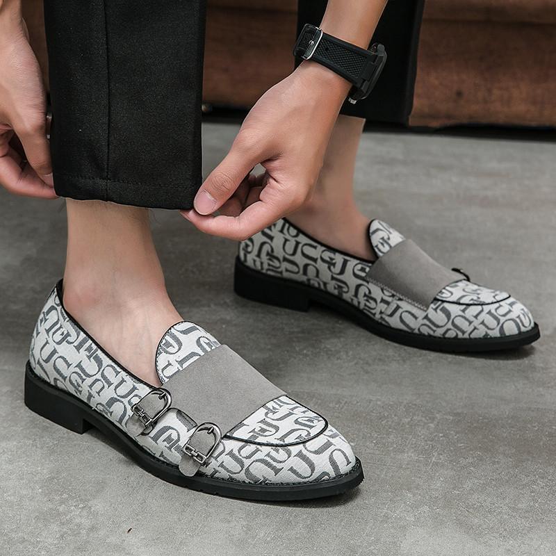 Fashion Hot Classic Men's Casual Leather Shoes Designer Dress Loafers Men Wedding Shoe Slip-On Comfortable Leather Flats Men Moccasins