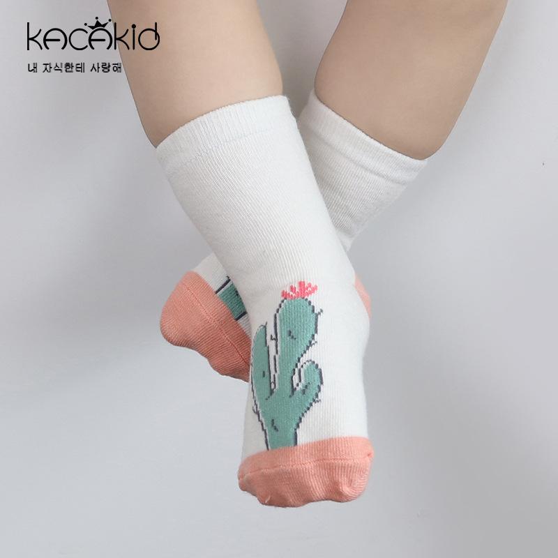Ny Ankomst Nyfödd Babysockar Tecknad 100% Bomull Barn Babysockar Halkfria Spädbarn Bomullssockar