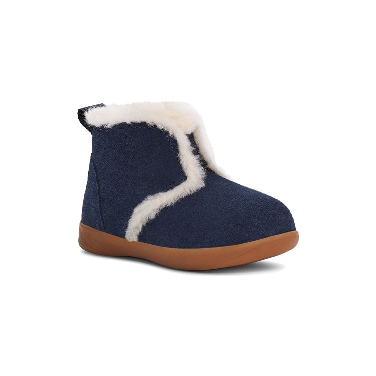 UGG Daden Bequeme Strapazierfähige Fleecegefütterte Schneestiefel mit Reißverschluss Kinderstiefel Marineblau 1120957T-NSD