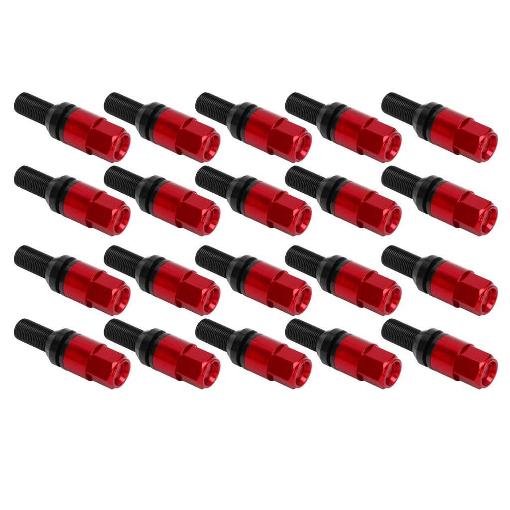 20pcs Wheel Lug   Nuts with   M14x1.25 Cone Seat Steel Aluminum Alloy for Car
