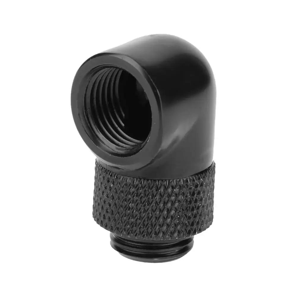 2 шт. G1/4 Резьбовой вращающийся угловой фитинг-адаптер 90 градусов, вращающийся фитинг, разъем с водяным охлаждением для системы водяного охлаждения ПК