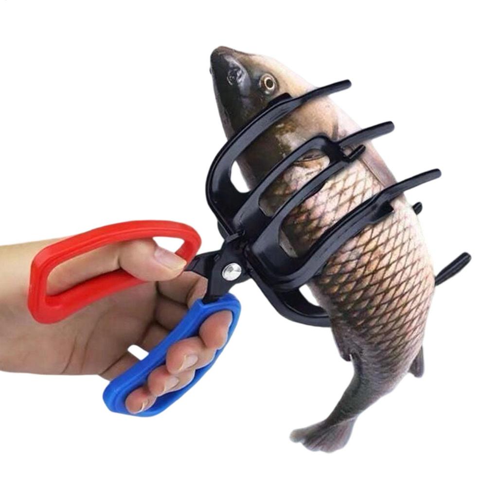 Claw Fish Gripper Metal Non-Slip Lightweight Multifunctional 3 Claw Fishing Pliers for Bass Walleye Catfish Carp Rivers Lakes