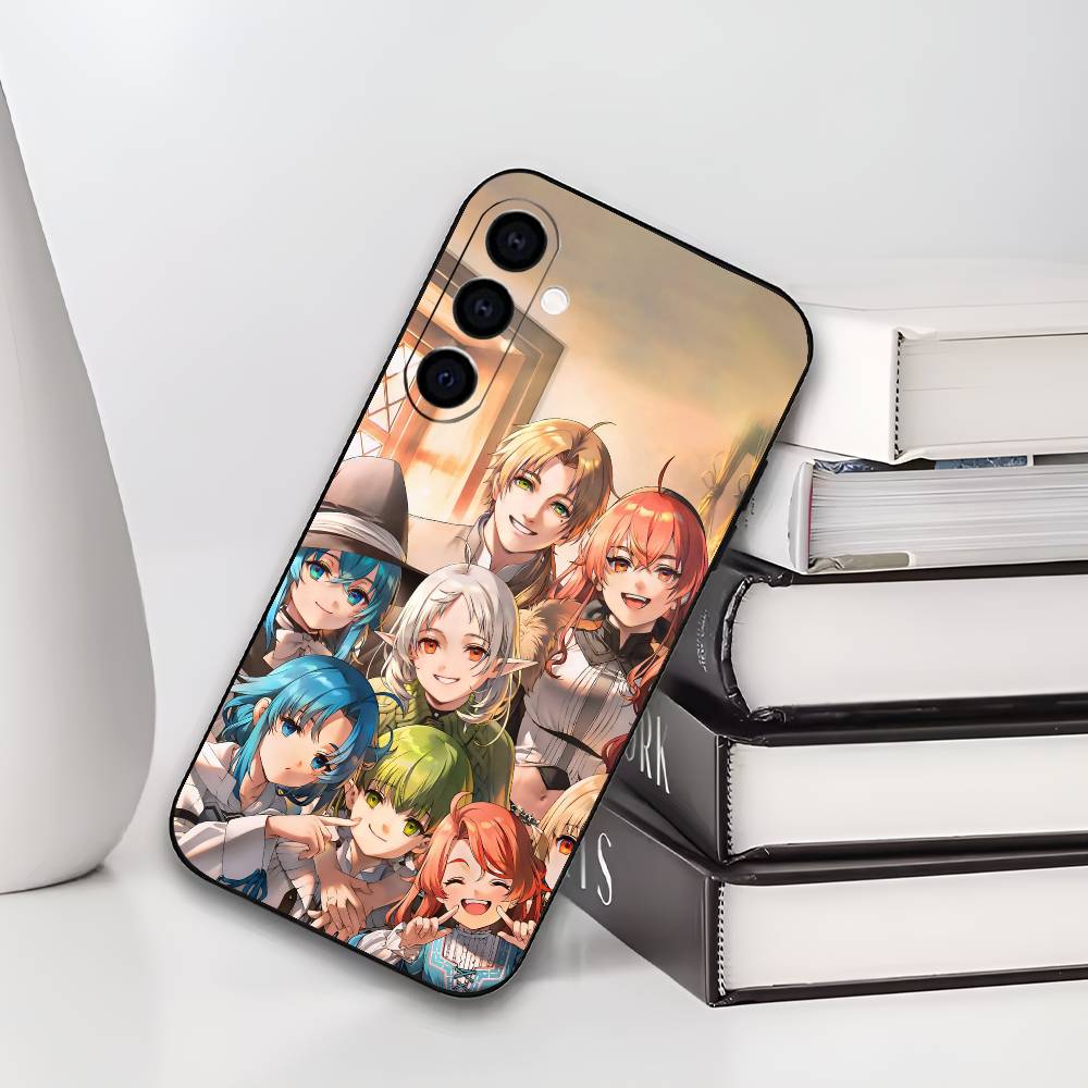 M-Mushoku Tensei Jobless Reincarnation Phone Case For Samsung Galaxy A73,A72,A71,A70,A53,A52,A51,Others Soft Black Cover