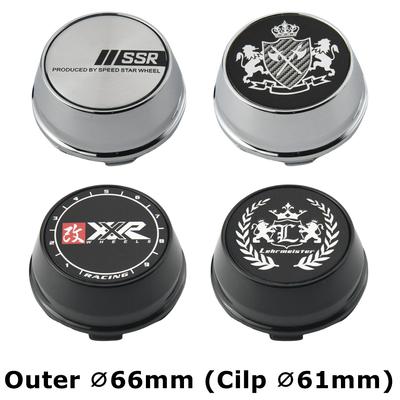 4 Stück 66mm Außendurchmesser / 61mm Innendurchmesser Kappe Für Felgen SSR XXR VIP LEHR MEISTER Emblem Radnabenkappe Sportwagen Logo Radabdeckung Radkappen