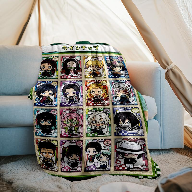 Demon Slayer Characters1 Printed Throw Blanket—lightweight,soft,warm;versatile Blanket for All Seasons—perfect As &air-conditioning Throw,nap Blanket