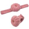 Pumpkin Shape Wrist Pin Cushion with Adjustable Snap Band Soft Corduroy DIY Needlework Craft Sewing Quilting Needles Holder Pincushion Sewing Supplies