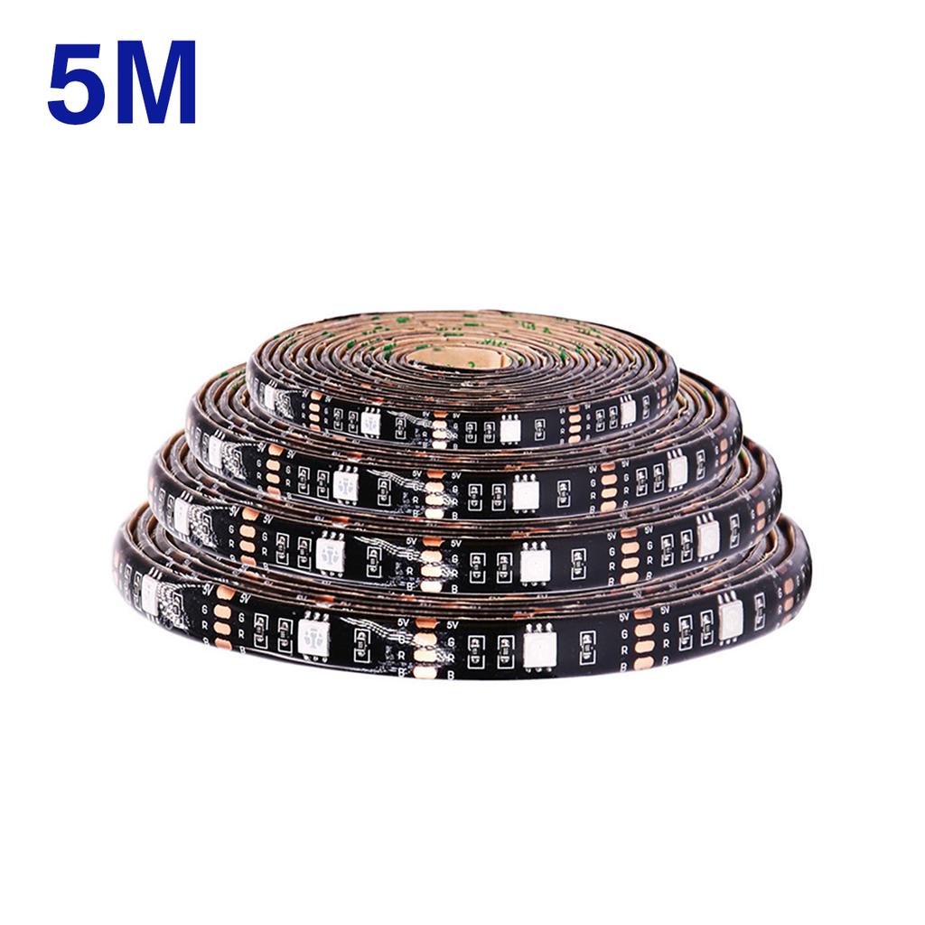 1/2/3/5M USB Power LED Strip Lights 5V 5050 RGB TV Backlight bluetooth ...