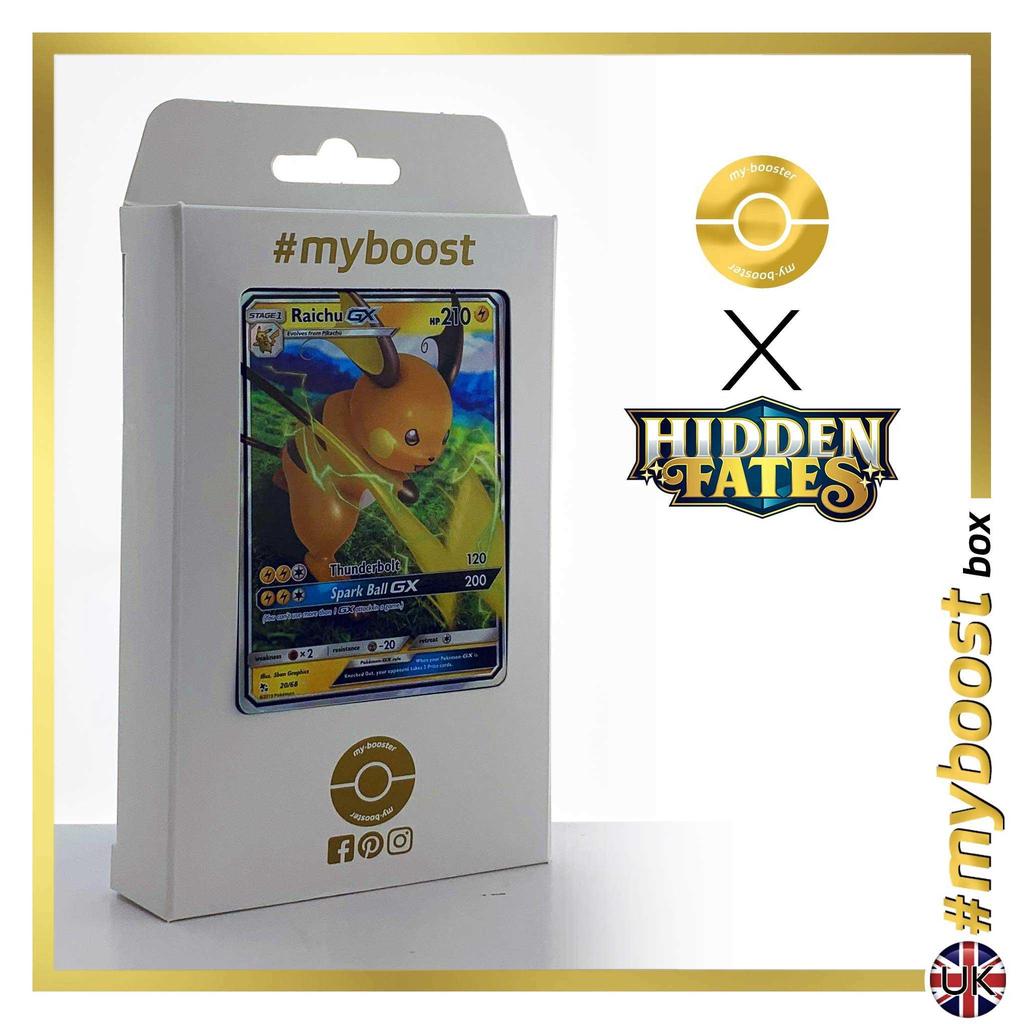 Raichu Gx Raichu Gx 68 Myboost X Sun Moon 11 5 Hidden Fates Coffret De 10 Cartes Pokemon Aglaises Kop Billigt Fri Frakt Arliga Recensioner Med Bilder Joom