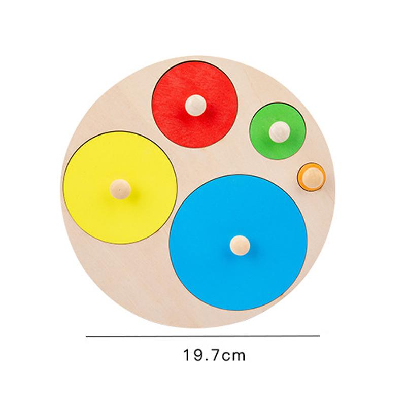 Дерев'яна дошка для співставлення форм та кольорів, ручна подряпина, Монтессорі, дитяча головоломка, геометрична, раннє навчання, когнітивні іграшки TMZ