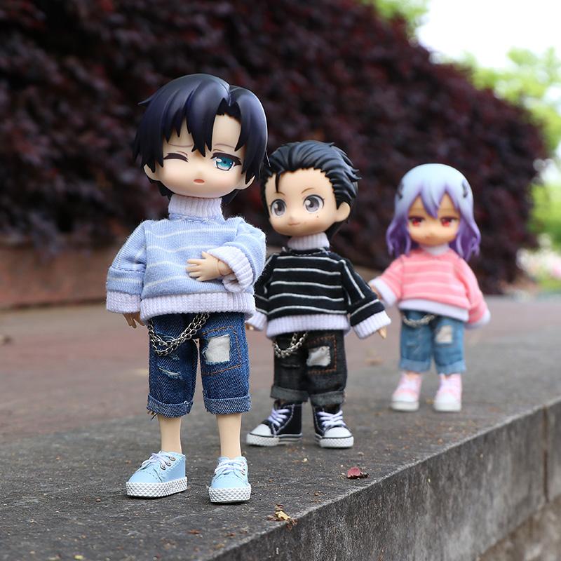 ob11 Baby Clothes For Baby Chain Jeans Pants Liquor Bar And Jeans Furniture For Dolls 1/12 Cool Anime High Quality Toy Accessoriess