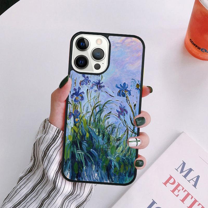 Oil Painting Boho Flower Art Phone Case For iPhone 17 Air 14 13 12 16Pro Max 15  Plus Cover Shell Max coque