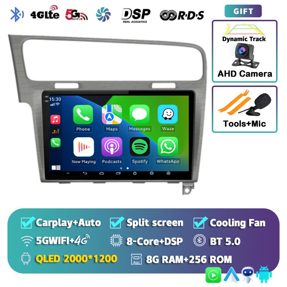 Android 14 Carplay Car Radio For Volkswagen VW Golf 7 2013 - 2016 2017 2018 2019 2020 MK7 Multimedia Player Stereo GPS Head Unit