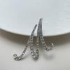 Fashion Alphabet Letter Brooch Pin Full Crystal Rhinestone Encrusted Minimalist Clothing Accessory For Women